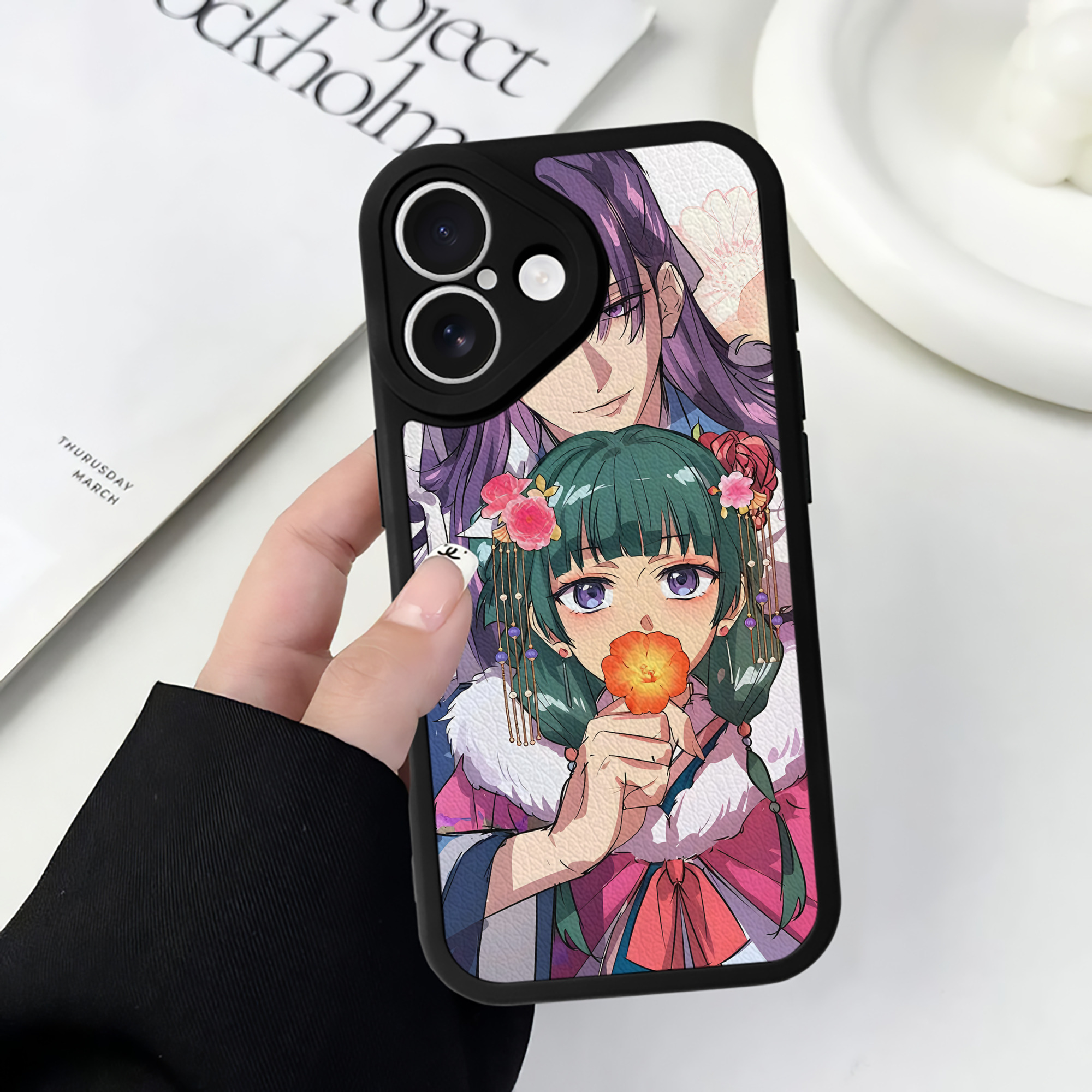 薬屋のひとりごと The Apothecary Diaries 【iPhone 16シリーズ対応】シリコンスマホケース（レザー調） 材質：シリコン
